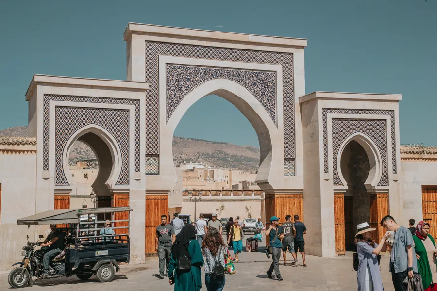Bab Bou Jeloud, the blue gate of the Fes medina