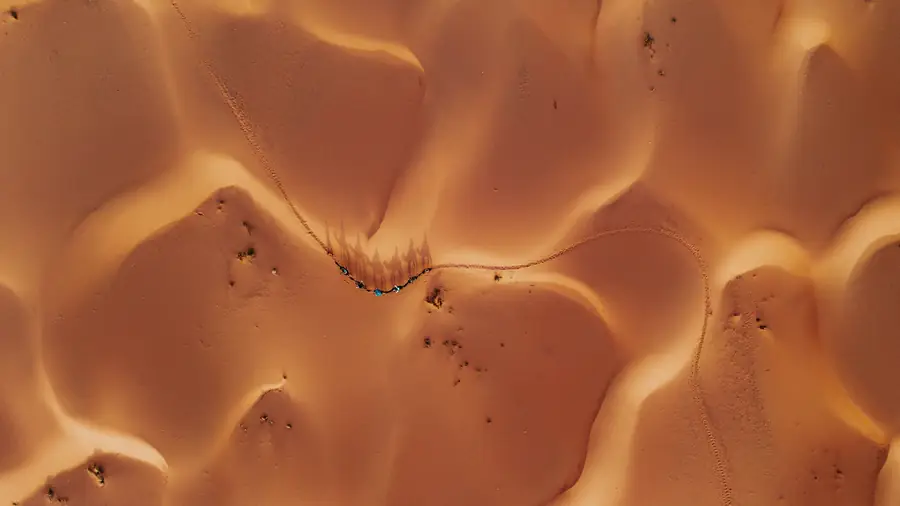 Sunrise over the Sahara dunes